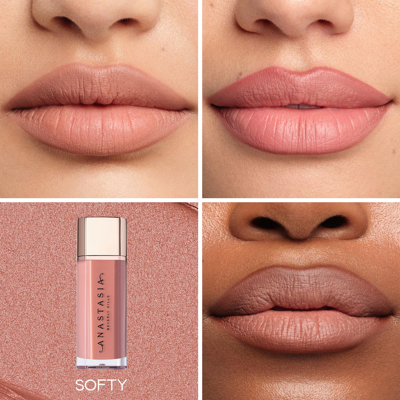 Anastasia Beverly Hills - VELVET LIPS Mini Lip Velvet Duo - Softy + Peachy Nude - Holiday Gift Set