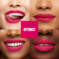 Thumbnail for Maybelline Super Stay Matte Ink Liquid Lip Color, Moodmakers Lipstick Collection, Long Lasting, Transfer Proof Lip Makeup, Optimist, Pink, 1 Count