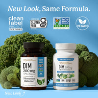 Thumbnail for DIM Supplement 200 mg | Estrogen Balance for Women & Men | Hormonal Acne, Hormone Balance, Menopause & Antioxidant Support | Clean Label Project Certified, Vegan & Soy Free Diindolylmethane | 60 Ct.