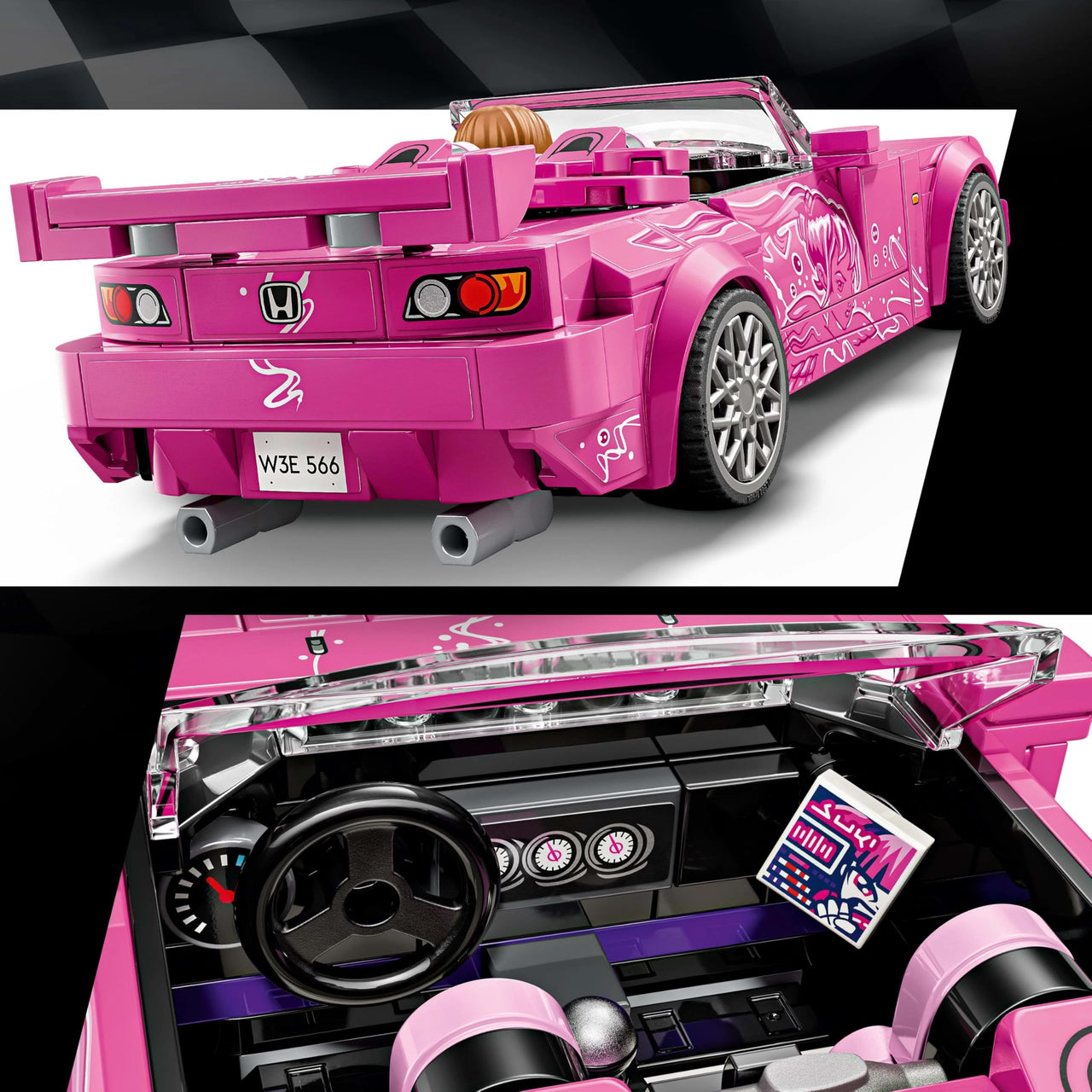 LEGO Speed Champions Wild Speed X2 Honda S2000 77241 Toy Building Blocks for Boys Girls Ages 9 and Up Domestic Distribution Item