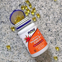 Thumbnail for NOW Foods Supplements, Vitamin D-3 5,000 IU, High Potency, Structural Support*, 240 Softgels