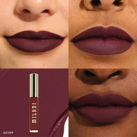 Thumbnail for Milani Stay Put Longwear Liquid Lipstick - Smudge-Proof, Kiss-Proof, and Fade-Resistant Formula for All-Day Wear - Go Off
