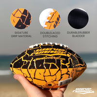 Thumbnail for Wave Runner Grip It, Size 9.25in - Water Football, Beach Toys, Kids Outdoor Games for Summer | Pool Toys Football - Special Grip Pattern, Double Laced, Lightweight, All Weather Fun Water Toy