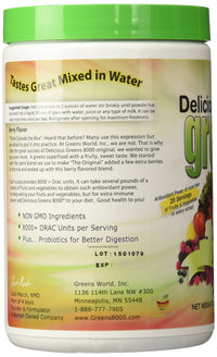 Thumbnail for Greens World Delicious Greens 8000 Berry - 10.6 oz