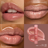 Thumbnail for NYX PROFESSIONAL MAKEUP Jelly Job Lip Gloss, Lip Tint Gloss with Full-Bodied, Smoothing, and Hyper-Glossy Shine - Honey, It's Jelly (Nude Pearl Shimmer)
