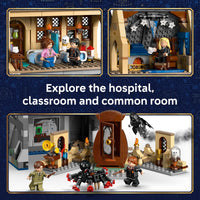 Thumbnail for LEGO Harry Potter Hogwarts Castle: Hospital Wing Building Toy for Girls & Boys - Pretend Play Set for Kids, Ages 9+ - W/7 Minifigures & Wolf Patronus Toy Figure - Gift Idea for Birthdays - 76463