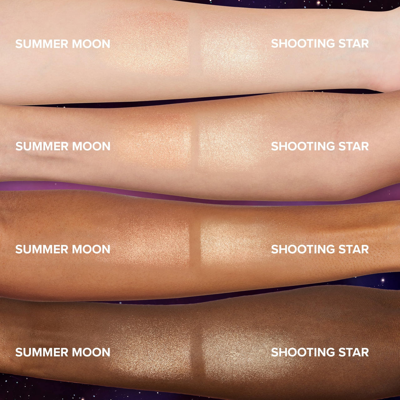 Too Faced Moon Crush Highlighter | Sheer, Powder, Glossy Glow, Highlighter Makeup 0.24 Ounce, Shooting Star