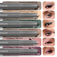 Thumbnail for Wonderskin IYKYK Eyeshadow Stick - Longwear Eye Shadow Sticks, Budge-Proof & Waterproof Shimmer Eyeshadow Stick with Built-in Sharpener (Green Smoke)