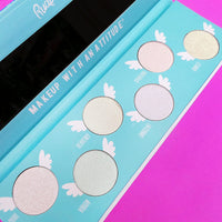 Thumbnail for Angelic Glow Highlighter and Eyeshadow Palette by Rude Cosmetics for Women - 0.32 oz Makeup