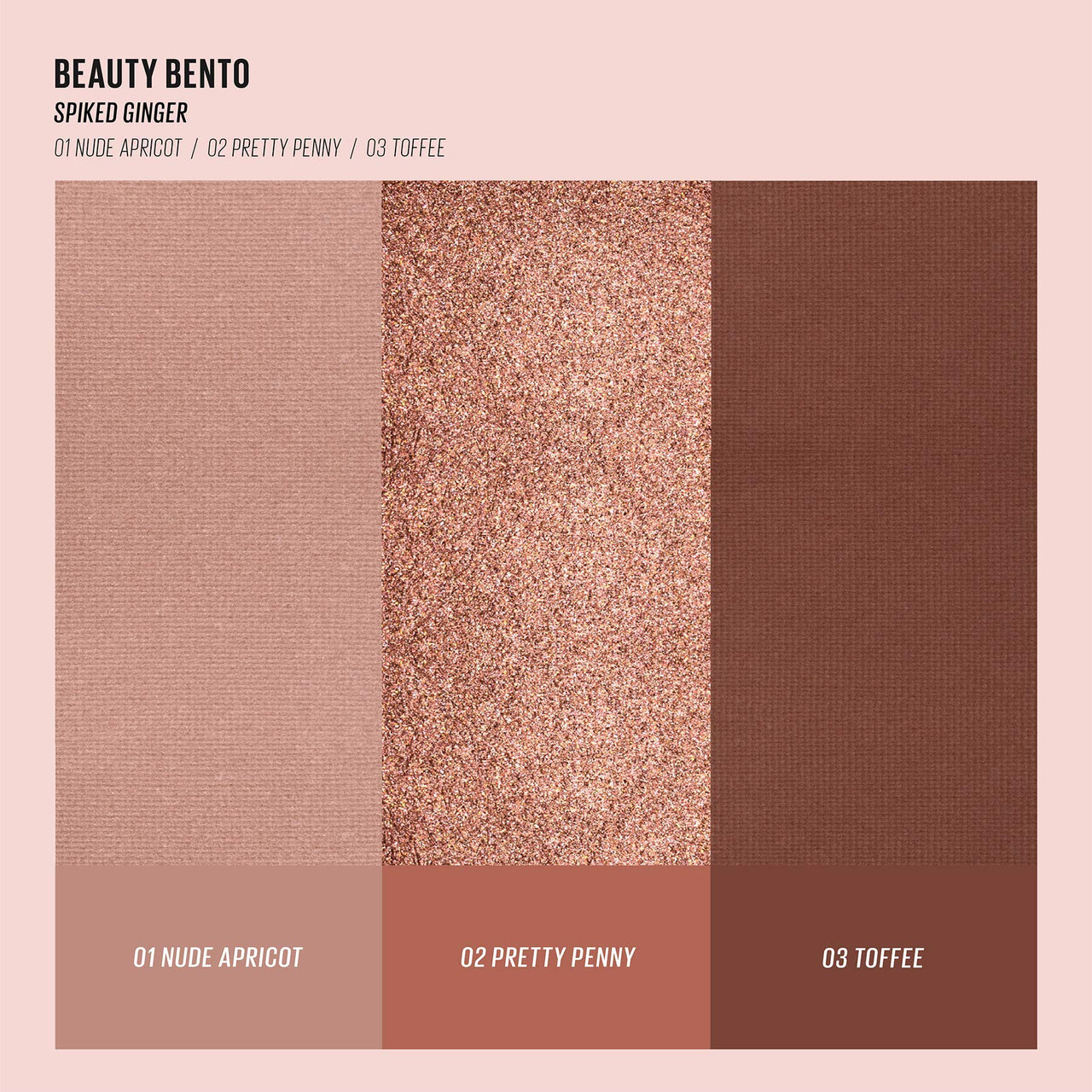 Kaja Beauty Bento Collection - Bouncy Eyeshadow Trio | Warm Honey Tones, Travel Size, 10 Spiked Ginger, 2019 Allure Best of Beauty Award, 0.03 Oz