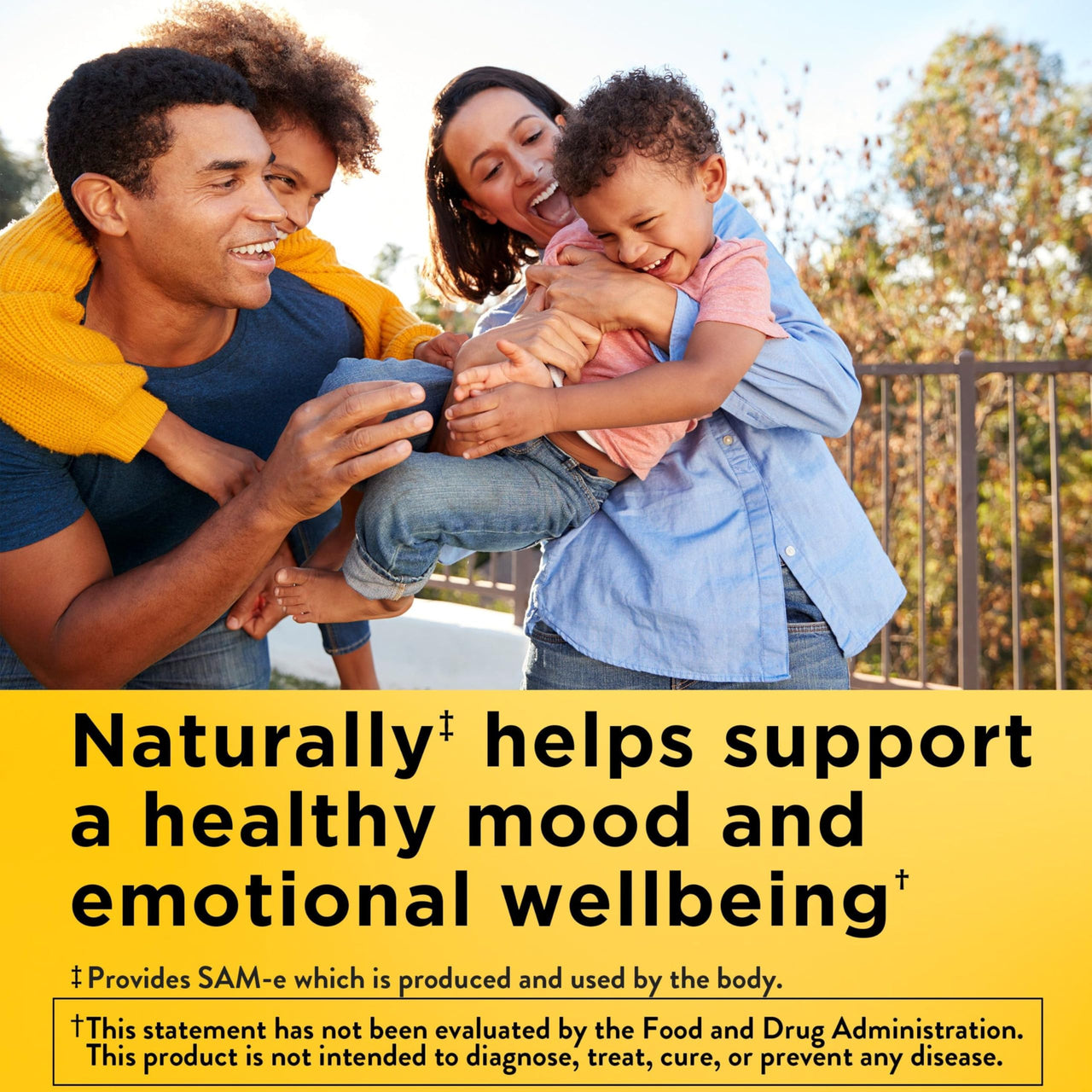 Nature Made SAM-e 200mg Complete, Dietary SAM-e Supplement for Mood Support, 60 Tablets, 30 Day Supply