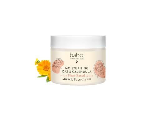 Image 1 of 2 Ounce (Pack of 1) / Fragranced for the product Babo Botanicals Moisturizing Oat & Calendula Miracle Face Cream