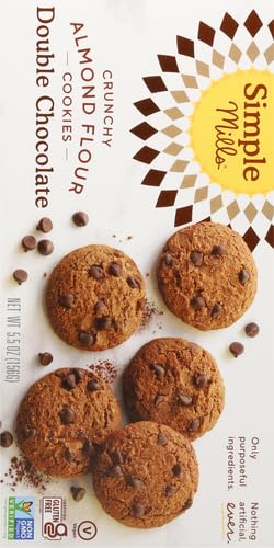 Image 5 of Simple Mills Almond Flour Crunchy Cookies, Double Chocolate Chip, 5.5 Ounce (Pack of 2)