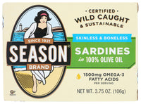 Thumbnail for SEASONS SARDINE CLUN SKNL & BNLS OIL 3.75OZ
