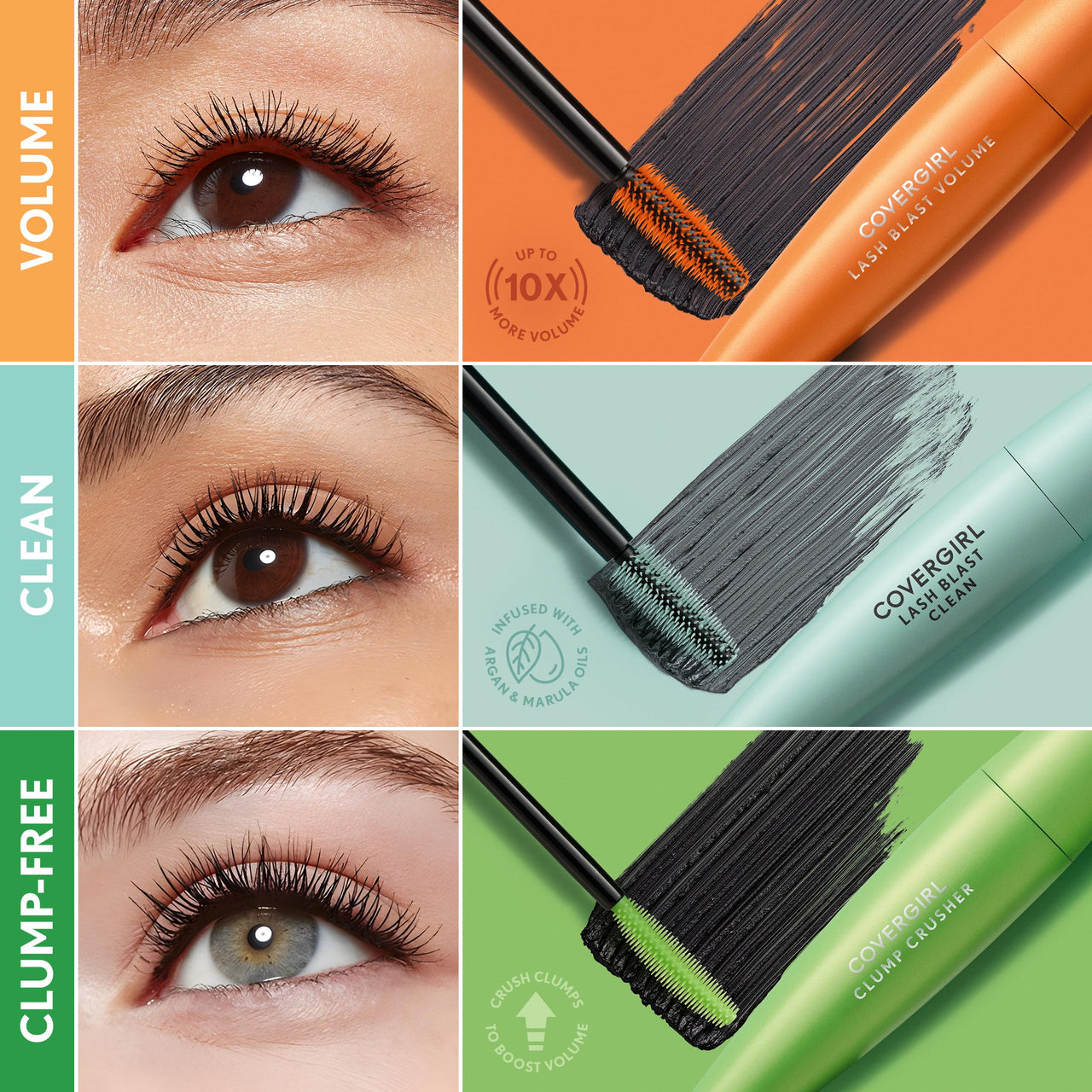 COVERGIRL LashBlast Volume Mascara, 1 Tube (0.44 oz), Very Black Color, Volumizing Mascara, Hypoallergenic, For All Eye Colors & Skin Tones (packaging may vary)