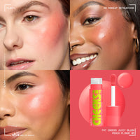 Thumbnail for NYX PROFESSIONAL MAKEUP Fat Cheeks Liquid Blush, Buildable, Dewy Blush with Long-Lasting 12HR Wear - Peach Plunge (Bright Peach)