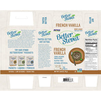 Thumbnail for NOW Foods, BetterStevia French Vanilla Granulated Packets Zero-Calorie Sweetener, Keto Friendly, Suitable for Diabetics, No Erythritol 75 Count