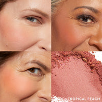 Thumbnail for LAURA GELLER NEW YORK Baked Blush-n-Brighten Marbleized Blush for Cheeks - Tropical Peach - Natural Finish - Buildable Color