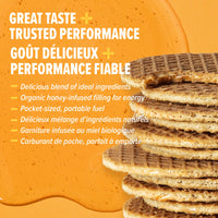 Thumbnail for HONEY STINGER Organic Salted Caramel Waffles, 1.06 Ounce (Pack of 12)