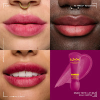 Thumbnail for NYX PROFESSIONAL MAKEUP Smushy Matte Lip Balm, Tinted Lip Moisturizer with Soft, Matte Finish - Silly Sippin' (Deep Purple)