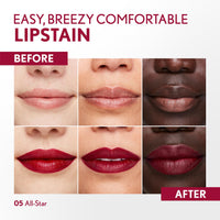 Thumbnail for COVERGIRL Outlast, 05 All-Star, Lipstain, Smooth Application, Precise Pen-Like Tip, Transfer-Proof, Satin Stained Finish, Vegan Formula, 0.06oz
