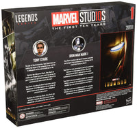 Thumbnail for Marvel Studios Legends Series Hasbro Tony Stark & Iron Man Mark 1 2-Pack Action Figures.