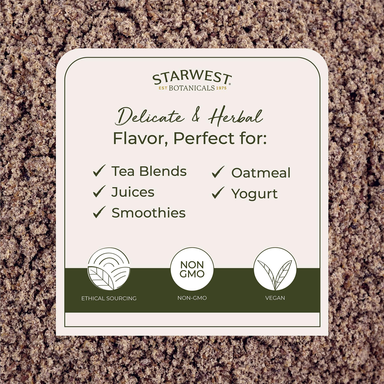 Starwest Botanicals Organic Milk Thistle Seed Powder - Ground Milk Thistle for Tea & Cooking, Mix in Juice, Add to Smoothies, Oatmeal, & Yogurt, Certified Kosher, Non-GMO - Bulk 1 lb Bag