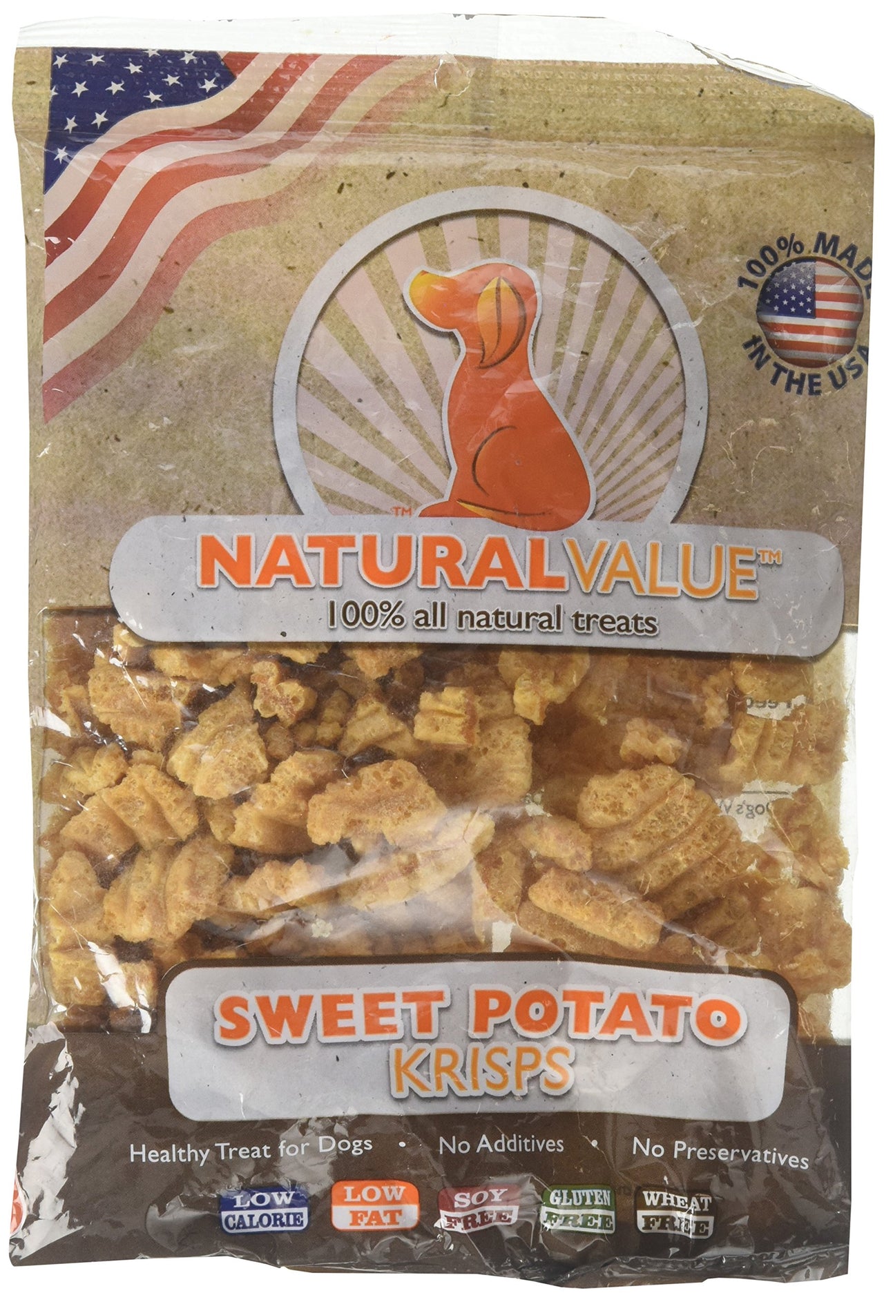 Loving Pets Natural Value Sweet Potato Krisp Dog Treat 2.5 ounces