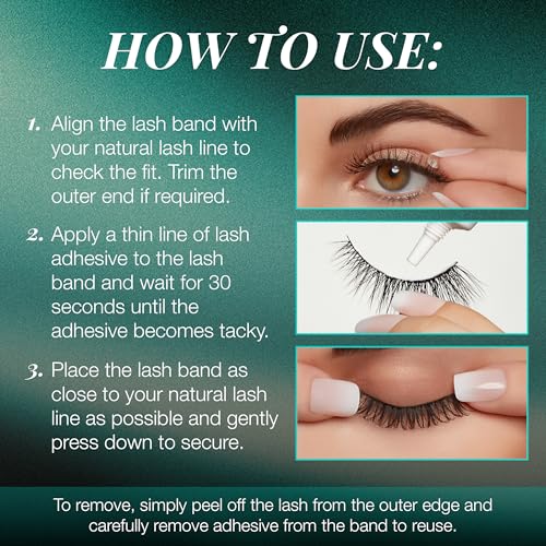 Image 5 of Ardell False Eyelashes Natural Lashes Babies Black - Lightweight, Short Length, Reusable Fake Lashes, 1 Pack