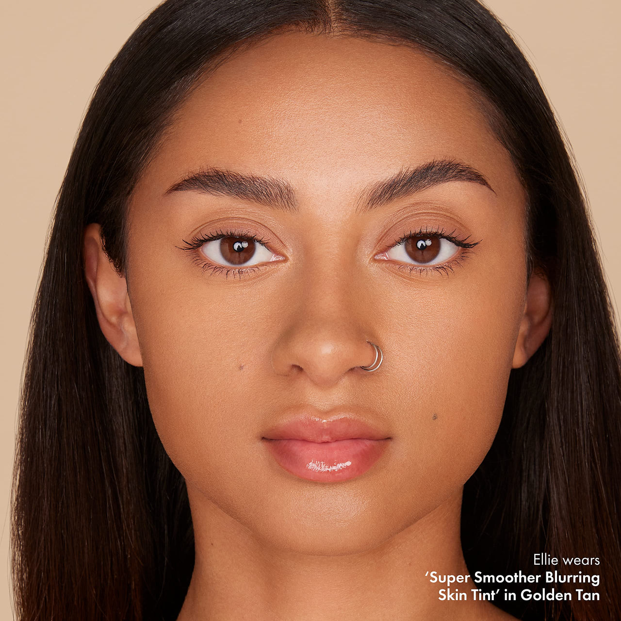 ICONIC LONDON Super Smoother Blurring Skin Tint | Light to Medium Coverage, Hydrating, Ultra-Lightweight Tinted Moisturizer, Cruelty-Free, Vegan Makeup (Golden Tan) 1.01 Fl oz