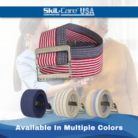 Thumbnail for Skil-Care Cotton Gait Belt, Stars & Stripes Design, Gait Belt for Seniors, 60” L x 2” W, Secure Metal Buckle, Durable Cotton Webbing Transfer and Physical Therapy Belt, 252015