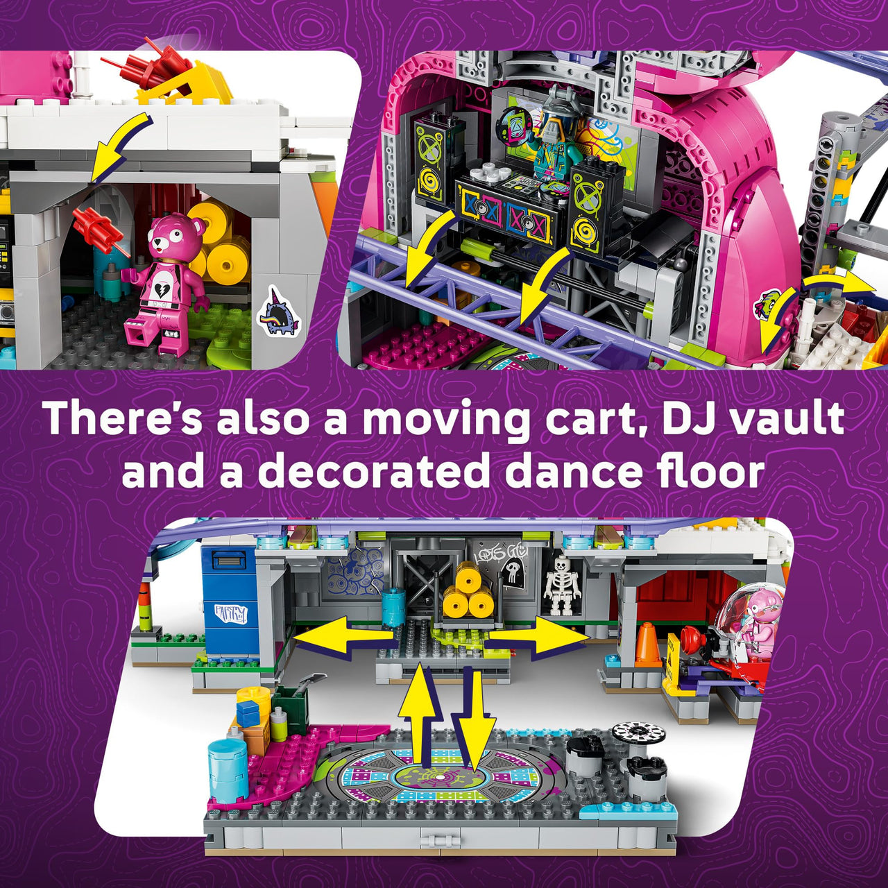 LEGO Fortnite Rave Cave - Building Toy for Boys & Girls, Ages 12+ - Fortnite Toy for Kids - Includes 6 Minifigures - Roller Coaster Set - Gift for Birthdays - 77082