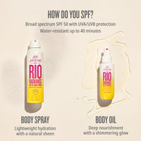 Thumbnail for SOL DE JANEIRO Rio Radiance SPF 50 Shimmering Body Oil Broad Spectrum| Spray Sunscreen Dry Oil for Body | UV Protection | 3 fl oz.
