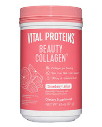 Thumbnail for Vital Proteins Beauty Collagen (Strawberry Lemon, Canister) - 120mg of Hyaluronic Acid and 15g of Collagen Per Serving