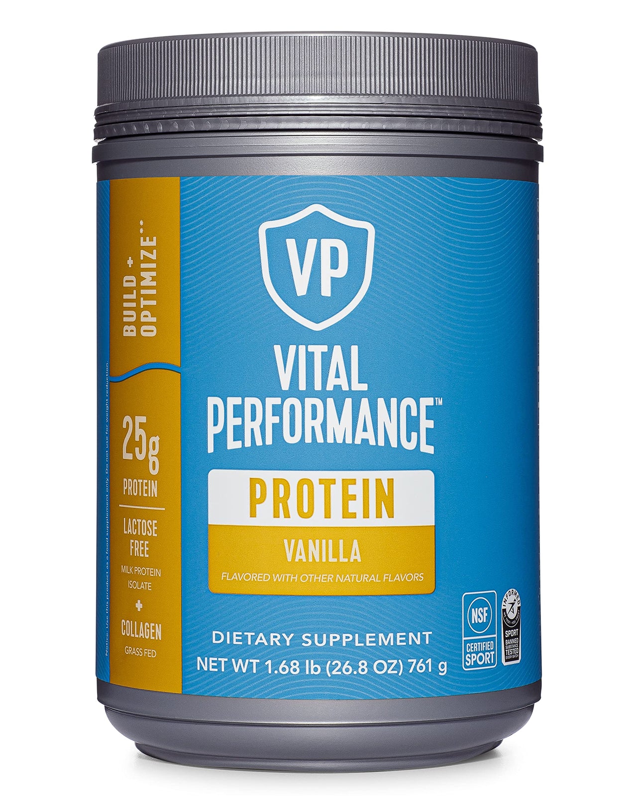 Vital Proteins Collagen Peptides Powder - Vanilla, Protein Powder Blend, Lactose-Free, Made Without Gluten, 1.68lb