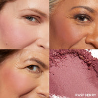 Thumbnail for LAURA GELLER NEW YORK Baked Blush-n-Brighten Marbleized Blush for Cheeks - Raspberry Finish - Buildable Color