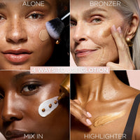 Thumbnail for L'Oreal Paris Makeup True Match Lumi Glotion, Natural Glow Enhancer, Illuminator Highlighter, Bronzing Drops For a Sun-Kissed Glow, 902 Light