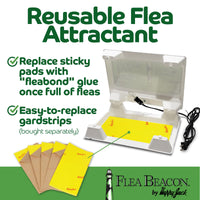 Thumbnail for Happy Jack Flea Beacon Kill Fleas in House, Attracts, Traps Indoor Bugs, Breaks Breeding Cycle Before Adults Lay Eggs, Safe, Fast, & Clean Way to Get Rid of Indoor Pests, Made in USA