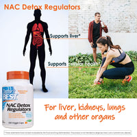 Thumbnail for Doctor's Best Nac Detox Regulators with seleno excell, Non-GMO, Vegetarian, Gluten&Soy Free, 180 Veggie Caps, 180Count