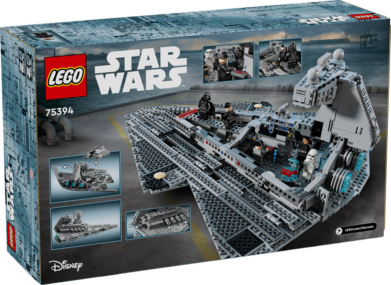 LEGO Star Wars Imperial Star Destroyer Building Toy - Build & Display Set for Boys & Girls, Ages 10+ - Gift for Birthdays - Star Wars Darth Vader & 6 Minifigure Toys - 75394