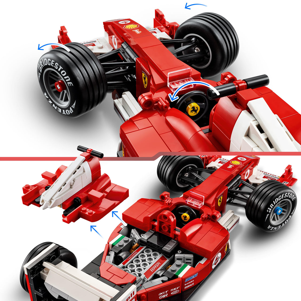 LEGO Icons Ferrari F2004 & Michael Schumacher Toy Birthday Present Block Men Women Vehicle Car Mini Car Figure Goods Sports 11375