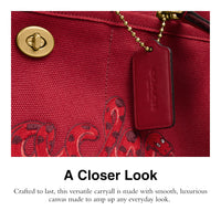 Thumbnail for COACH New Year Snake Script Cargo Tote