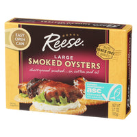 Thumbnail for Reese Large Smoked Oysters, 3.7 Ounce (Pack of 10)