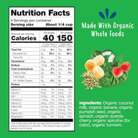 Thumbnail for Image 3 of Amara Organic Sweet Greens & Banana Brain Blend Superfood Smoothie Melts