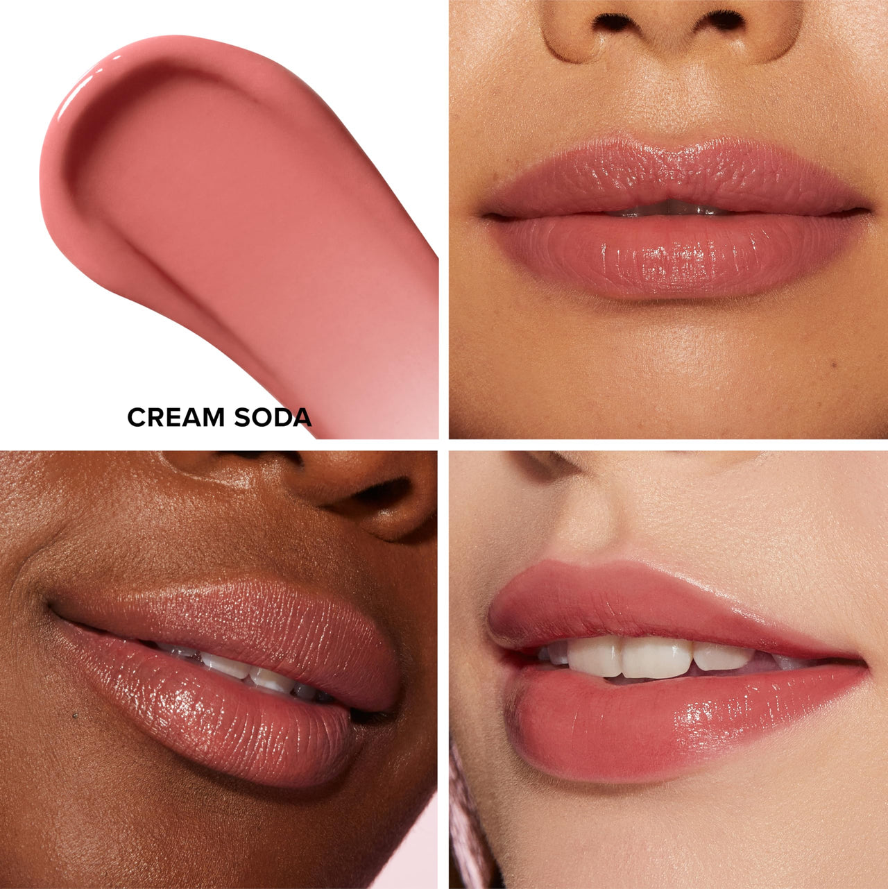 Too Faced Kissing Juicy Tint Lip Balm | Hydrating, Long Lasting Lip Stain for Instant Color + Shine with Juicy Scents, 0.10 Ounce, Cream Soda