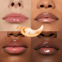 Thumbnail for MAYBELLINE Lifter Gloss Lifter Plump, Plumping Lip Gloss with Chili Pepper and 5% Maxi-Lip, Hot Honey, Clear with Pink and Gold, 1 Count