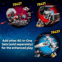 Thumbnail for LEGO Star Wars SMART Play: Luke’s Red Five X-Wing Interactive Building Toy - All-in-One Set - Reacts to How You Move and Play with a SMART Brick - Gift for Boys, Girls, Kids Ages 6+ - 75423