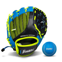 Thumbnail for Franklin Sports Neo-Grip Teeball Gloves, Blue, Right Hand Throw