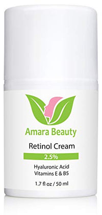 Thumbnail for Image 4 of Retinol Cream for Face 2.5% with Hyaluronic Acid & Vitamins E & B5, 1.7 fl. oz. (Pack of 2)