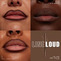 Thumbnail for NYX PROFESSIONAL MAKEUP Line Loud Lip Liner, Longwear and Pigmented Lip Pencil with Jojoba Oil & Vitamin E - Rebel Kind (Chocolate Brown)